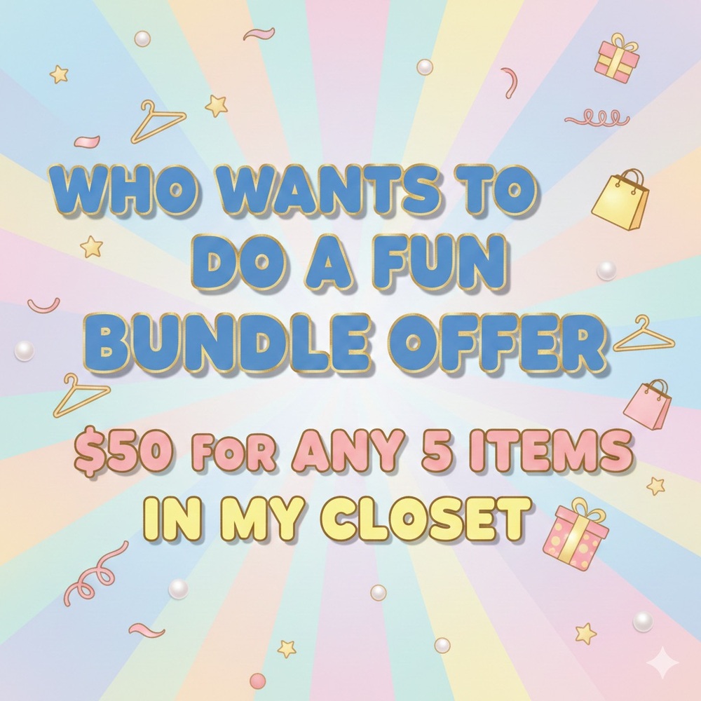 $50 on any 5 items in my closet